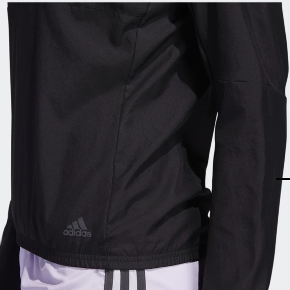 ADIDAS RUN IT 3-Stripes Anarak Jacket Top - Picture 5 of 8